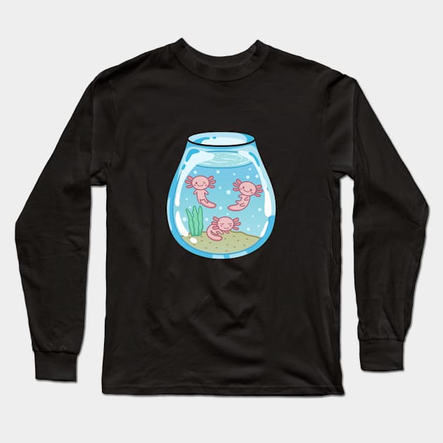 Axolotl Tank Long Sleeve T-Shirt by goodkwr